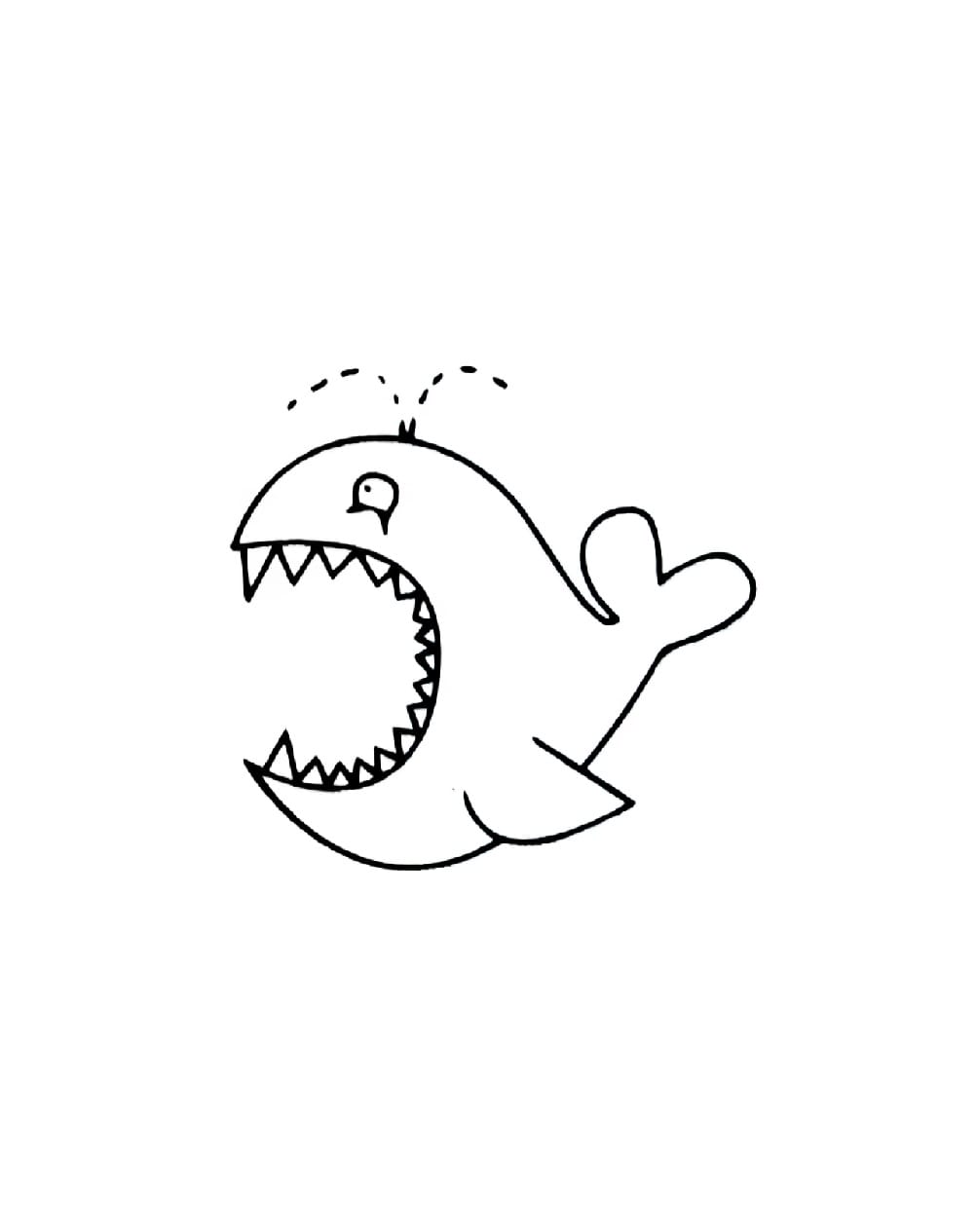angry whale coloring pictures