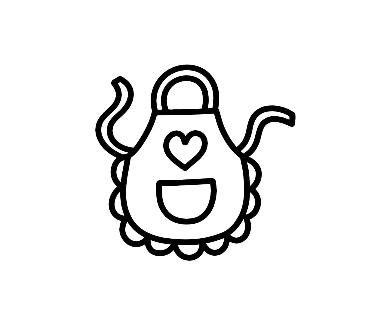 aprons coloring pictures
