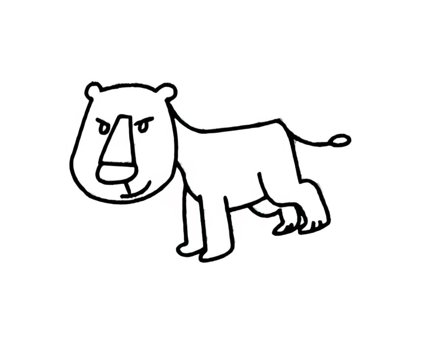 baby lion coloring pictures
