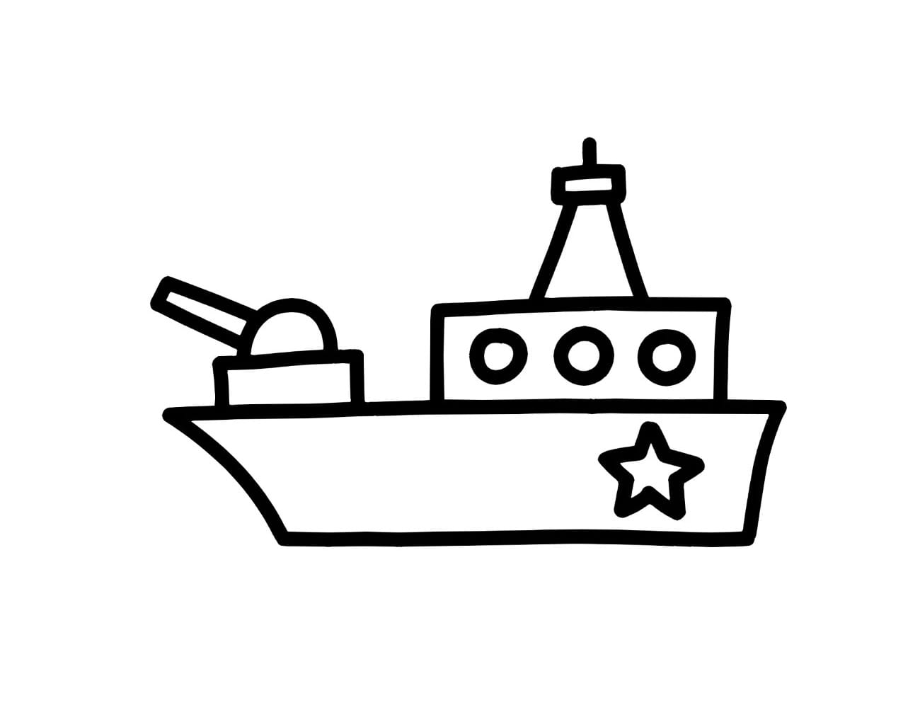 battleships with pentagrams coloring pictures