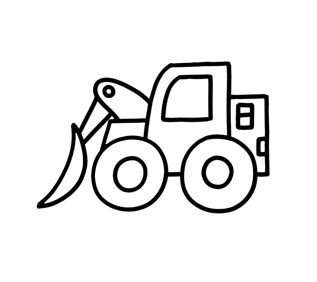 bulldozer coloring pictures
