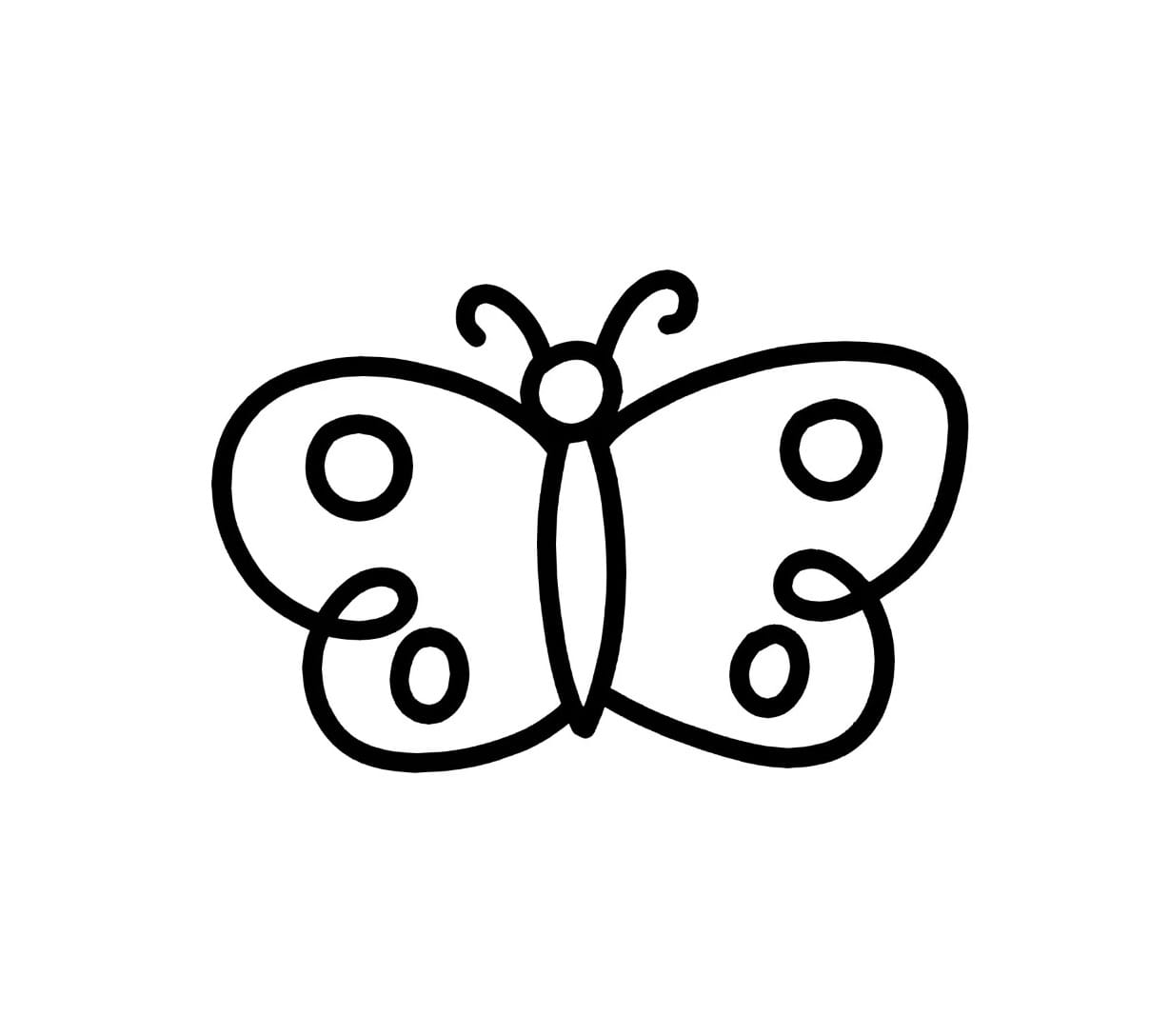 butterfly with circular pattern coloring pictures