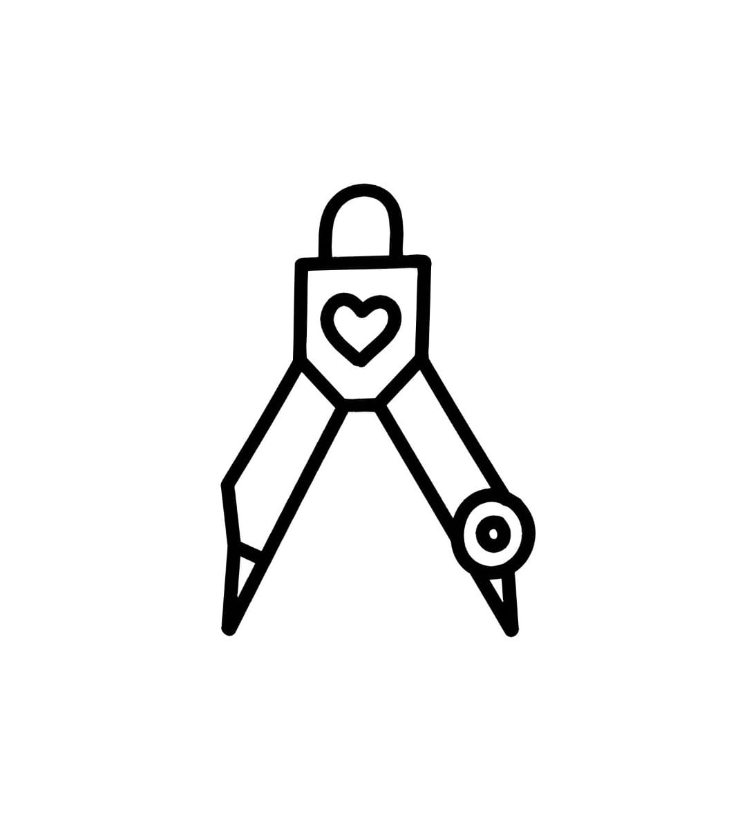 circle gauge with heart pattern coloring pictures