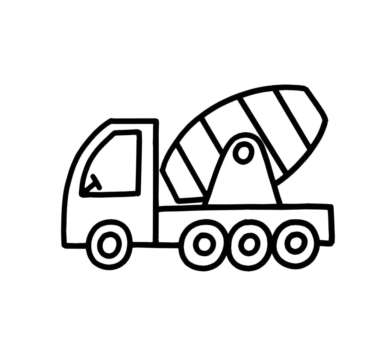 cool mixer truck coloring pictures