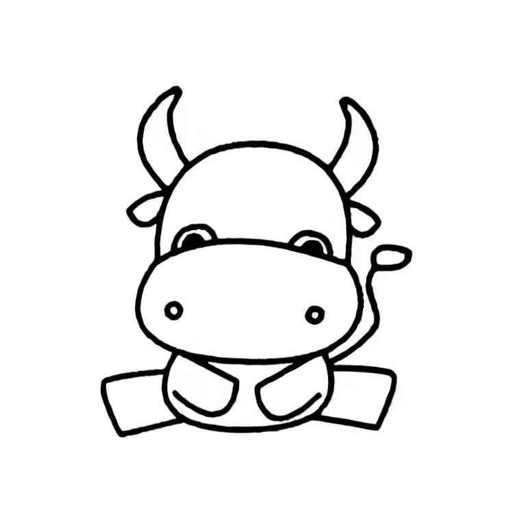 cow baby coloring pictures