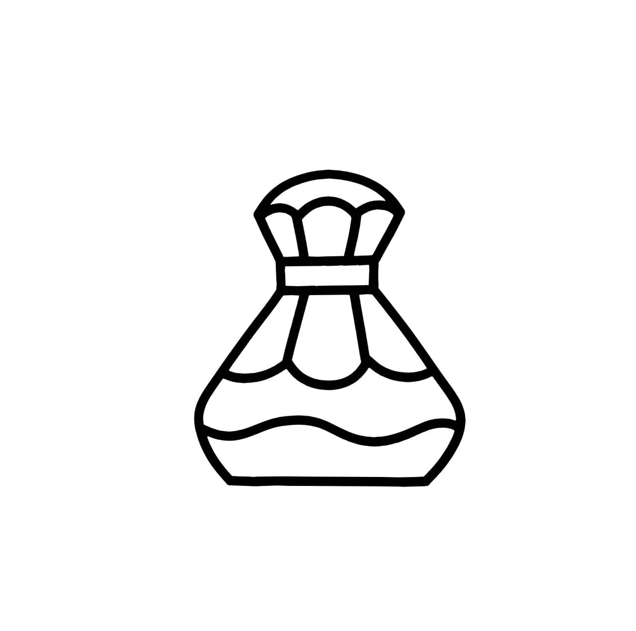 crystal perfume bottle coloring pictures
