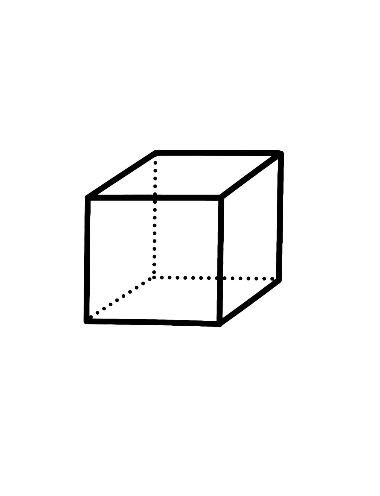 three-dimensional cube