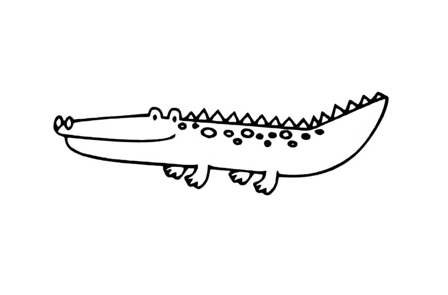 cute crocodile coloring pictures