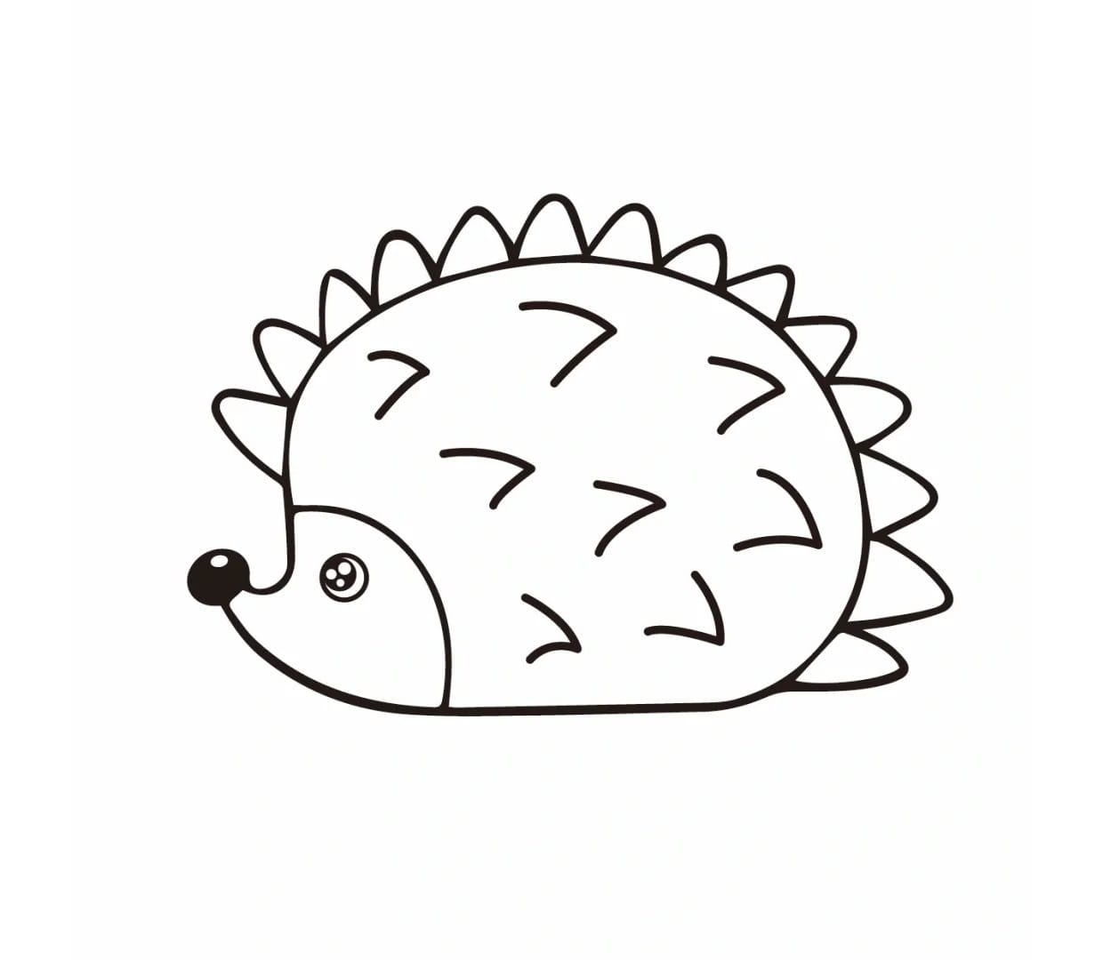 cute hedgehog coloring pictures
