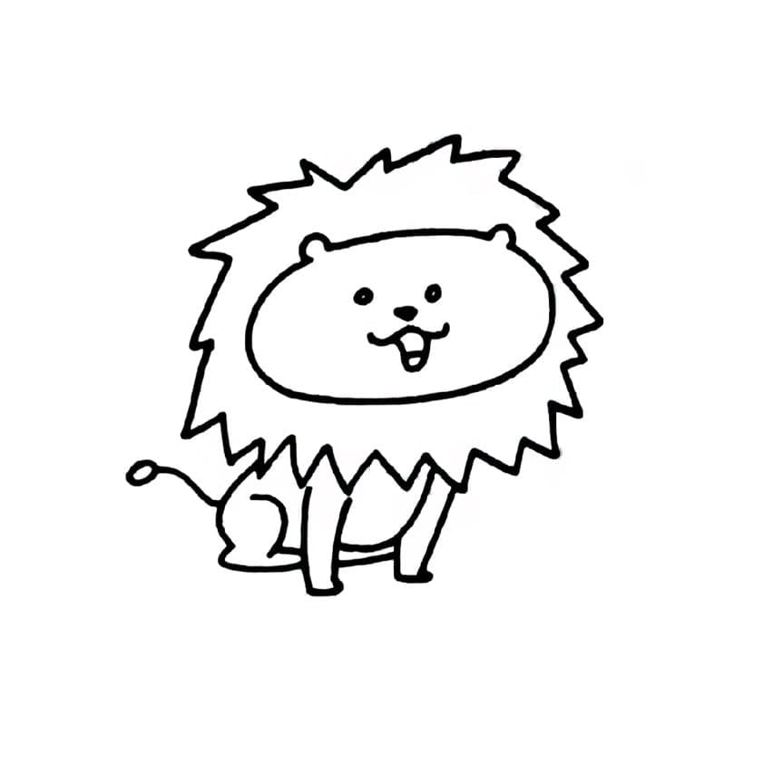 cute lion coloring pictures