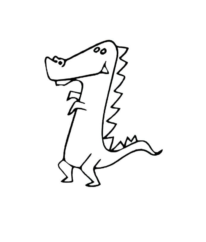 dancing crocodile coloring pictures