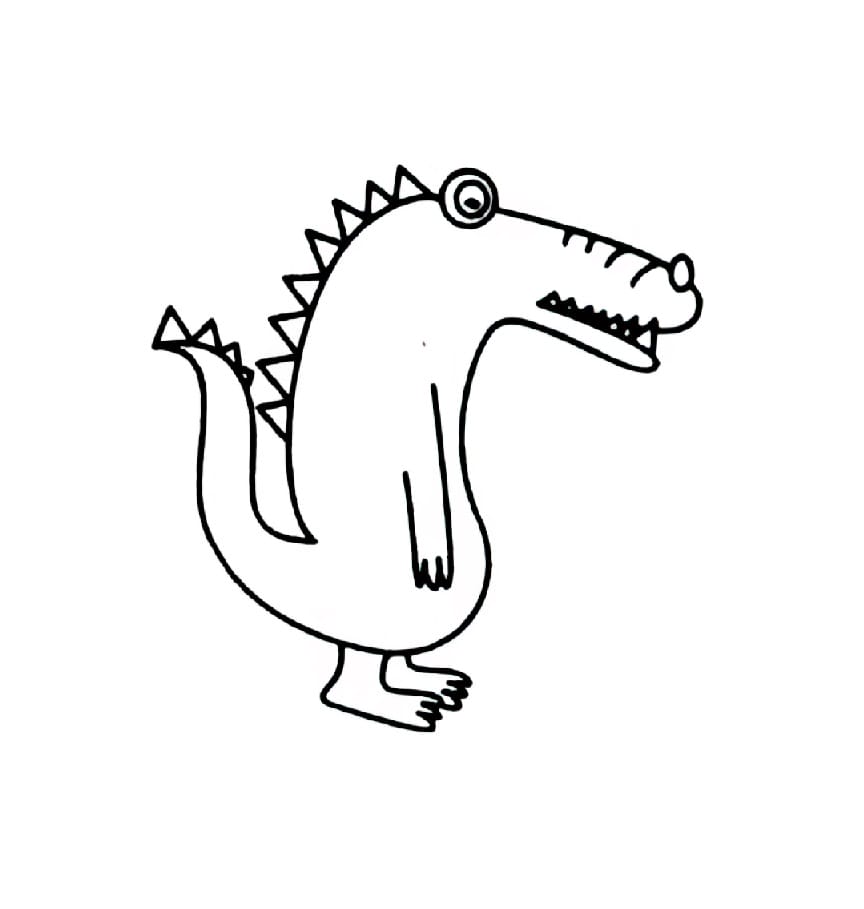 dazed crocodile coloring pictures