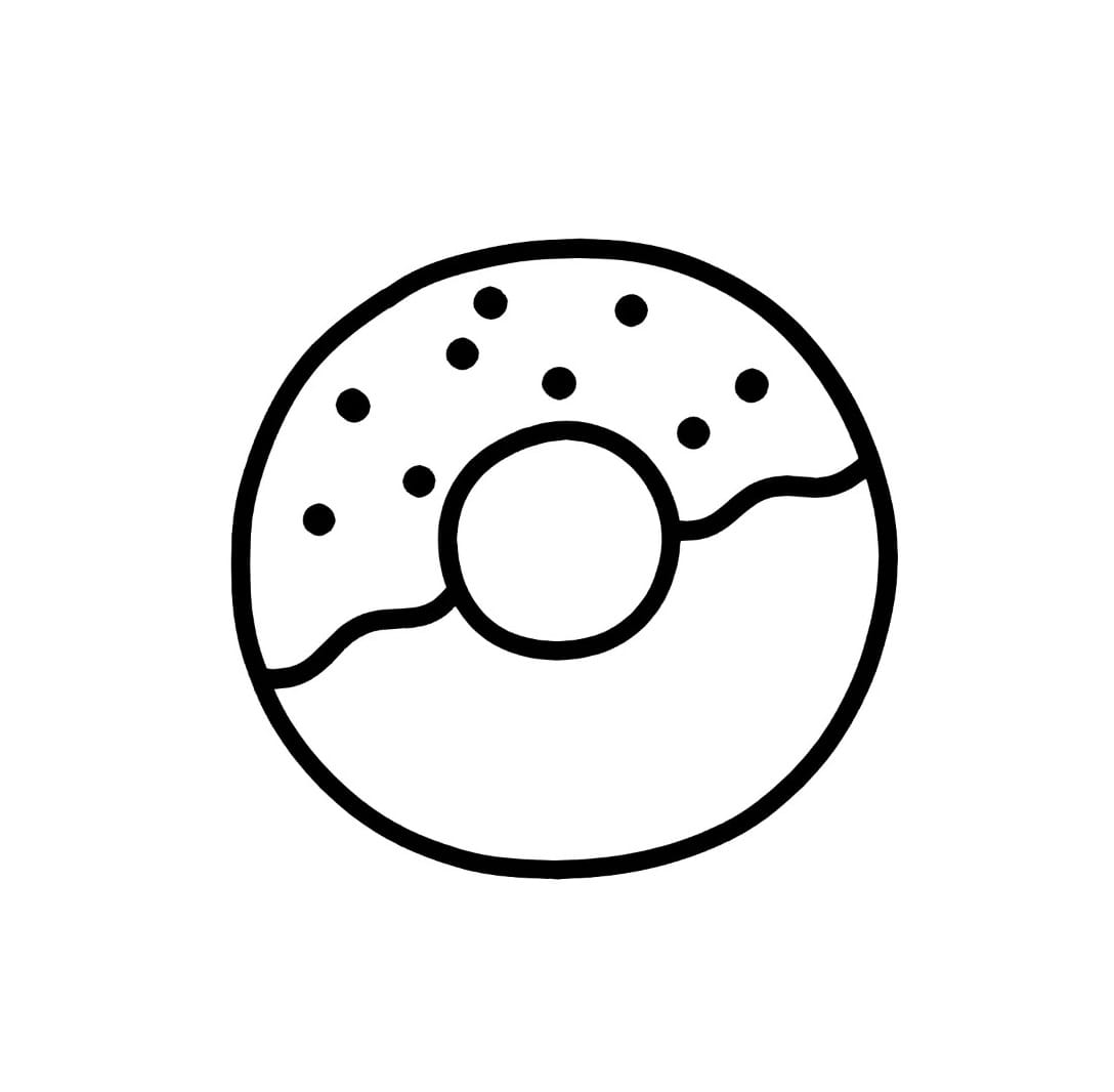 doughnuts with colored chocolate candies