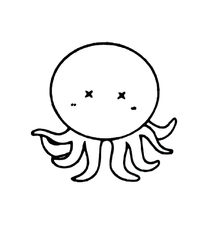 dumb octopus coloring pictures