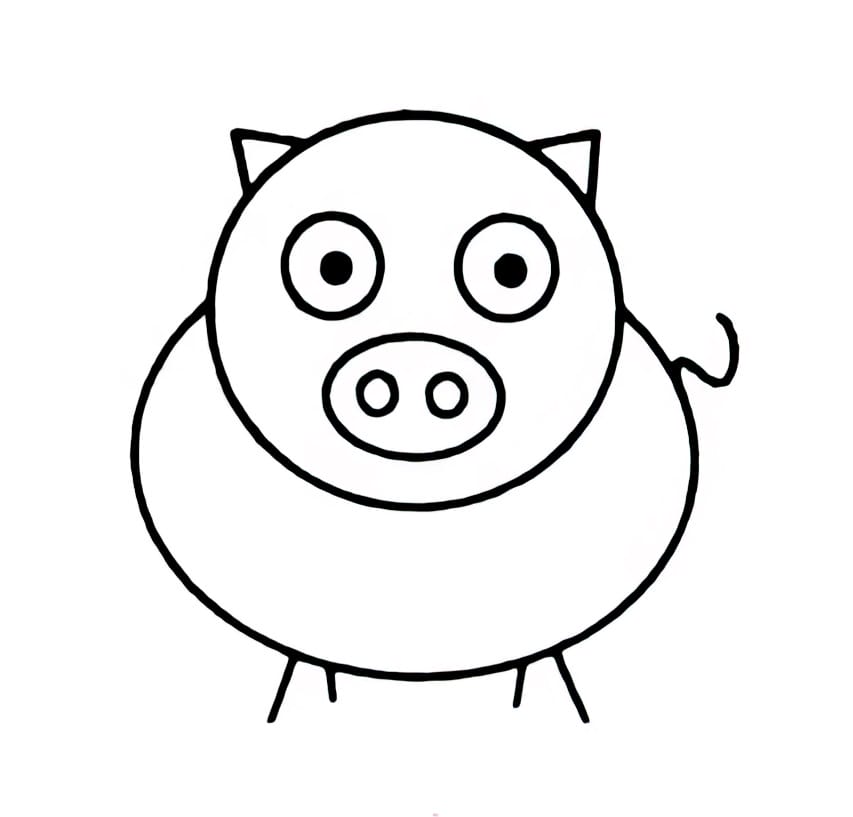 dumb pig coloring pictures