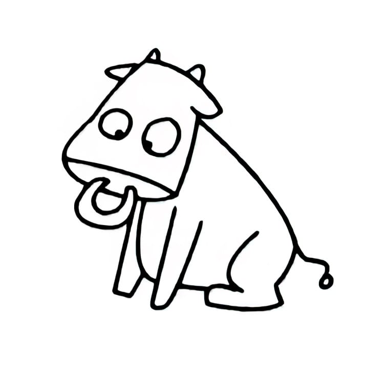 faulty cattle coloring pictures