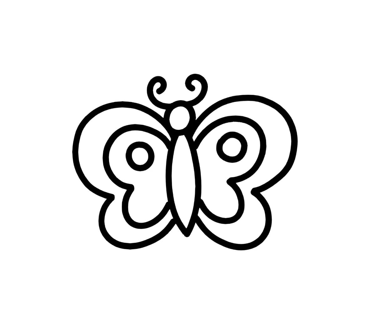 fluttering butterfly coloring pictures