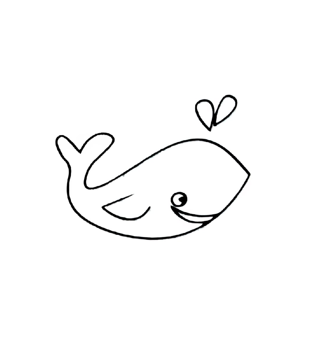 happy whale coloring pictures