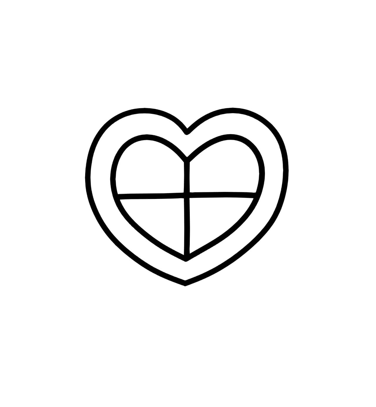 heart shaped window