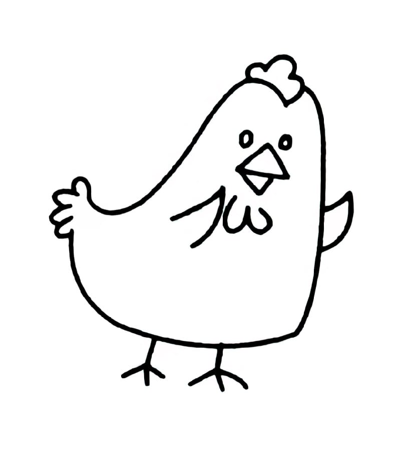 hens say hello coloring pictures