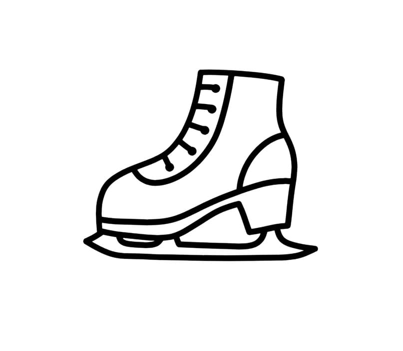 ice skates coloring pictures