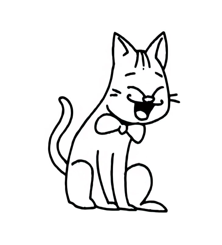 laughing cat coloring pictures