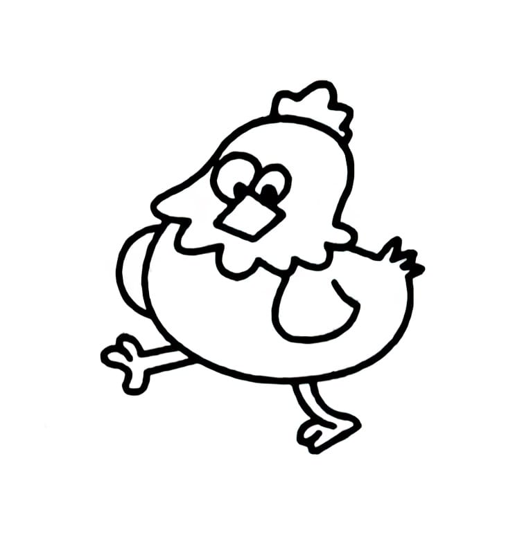 leisurely hen coloring pictures