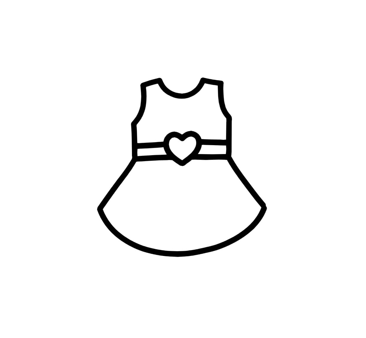 love pattern dress coloring pictures