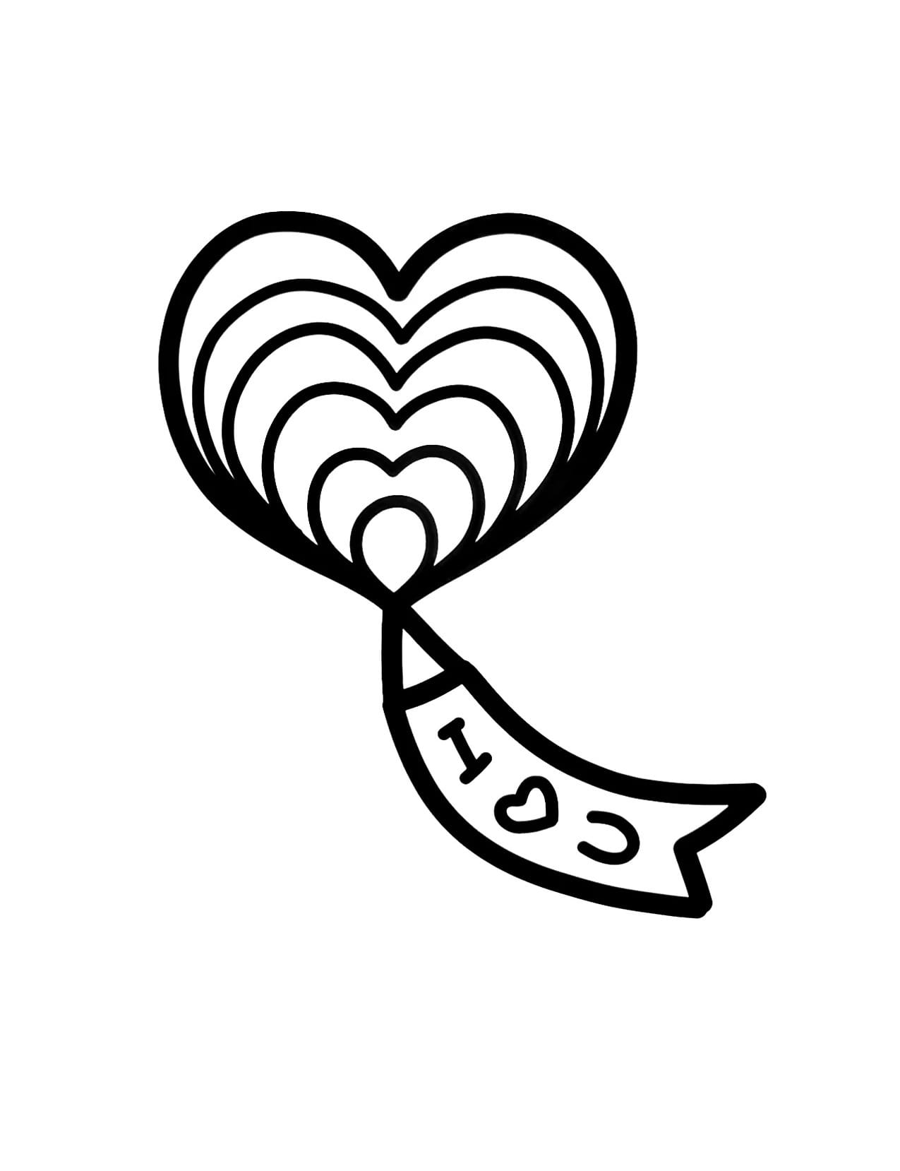 love shape kite