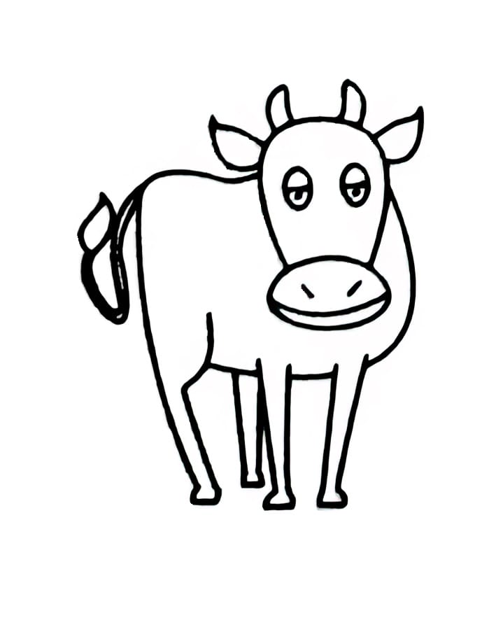 meek cow coloring pictures