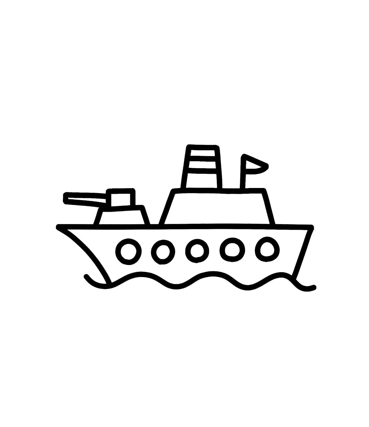 military ships coloring pictures