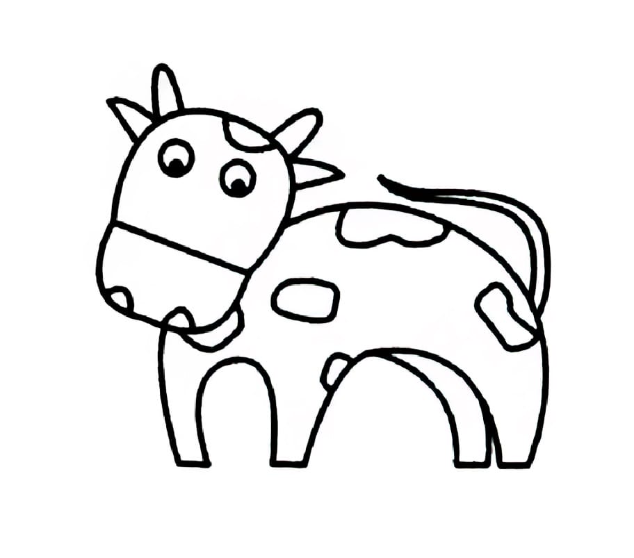 milk cow coloring pictures