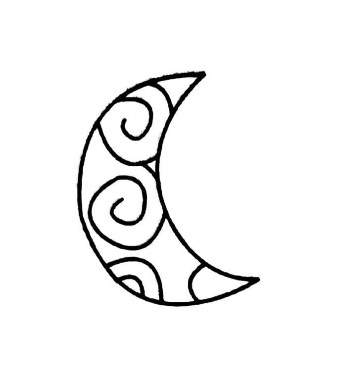 moon coloring pictures
