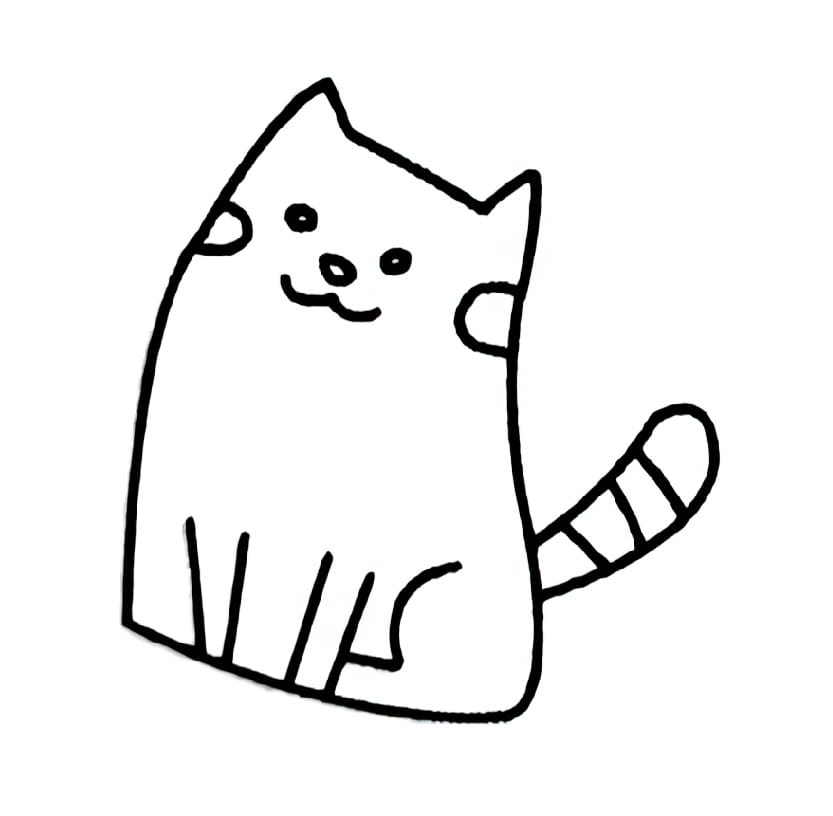 nice cat coloring pictures