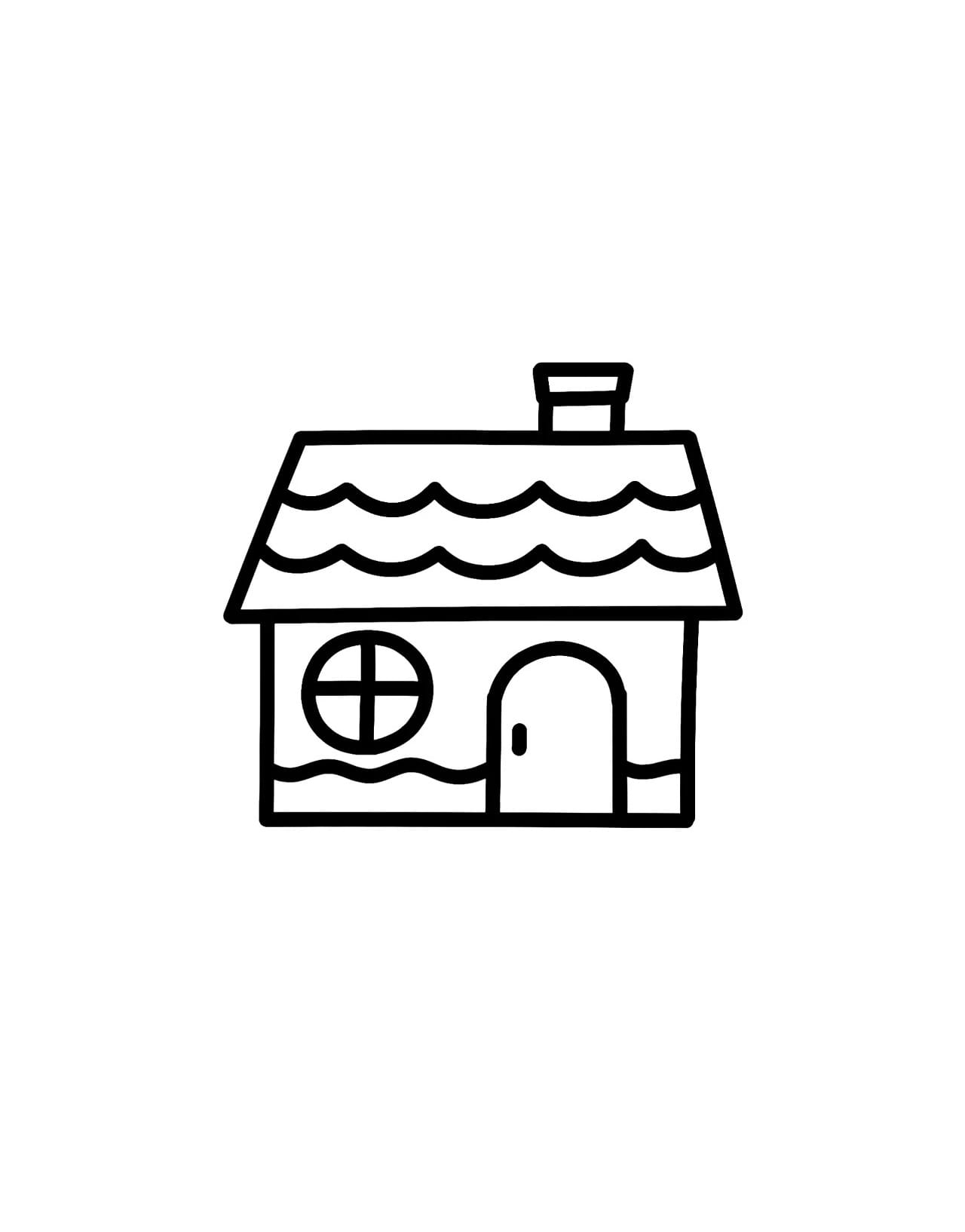 ordinary tiled roofs and round windows