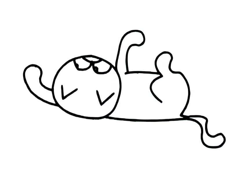 petulant cat coloring pictures