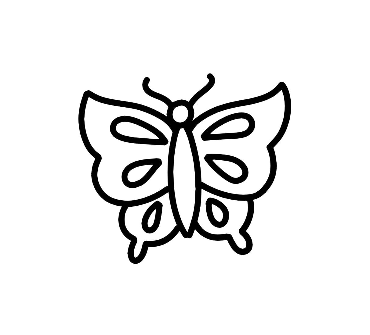 pretty butterfly coloring pictures