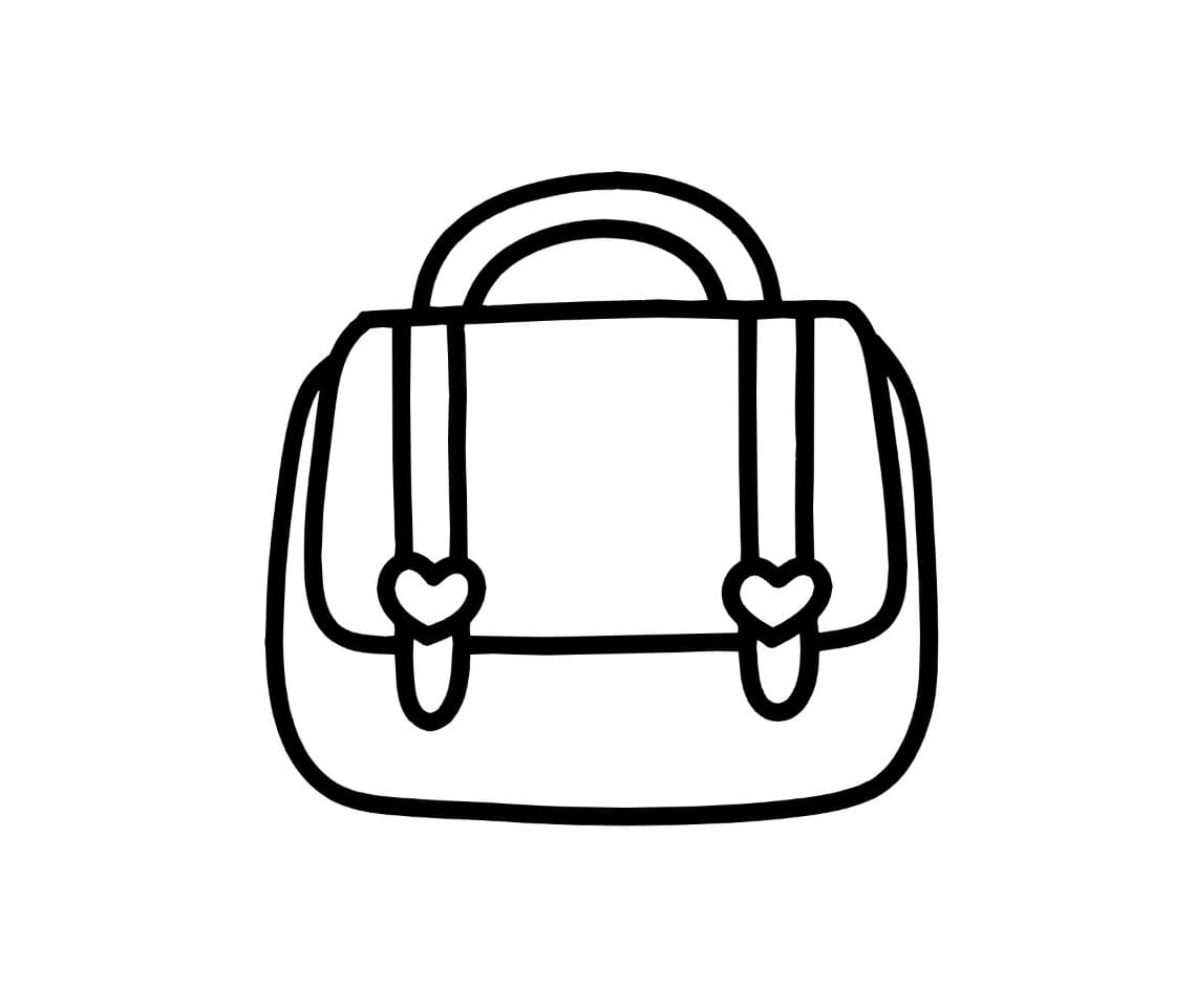 school bags for students coloring pictures
