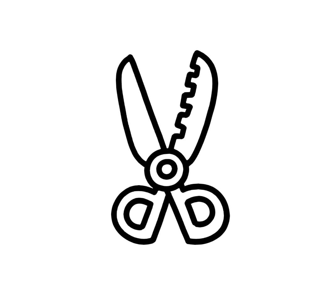 scissors coloring pictures