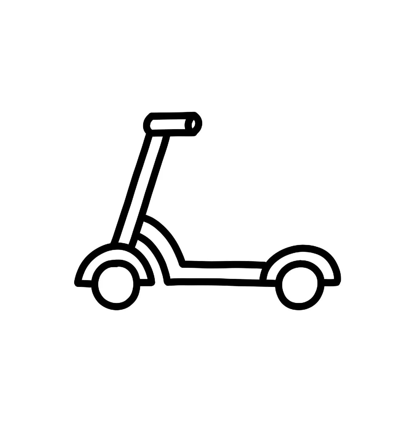 scooter coloring pictures
