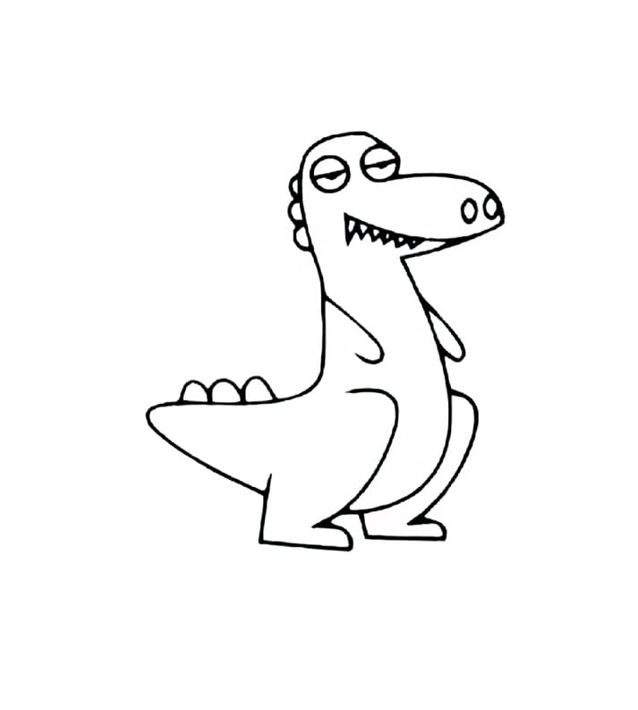 sleepy crocodile coloring pictures