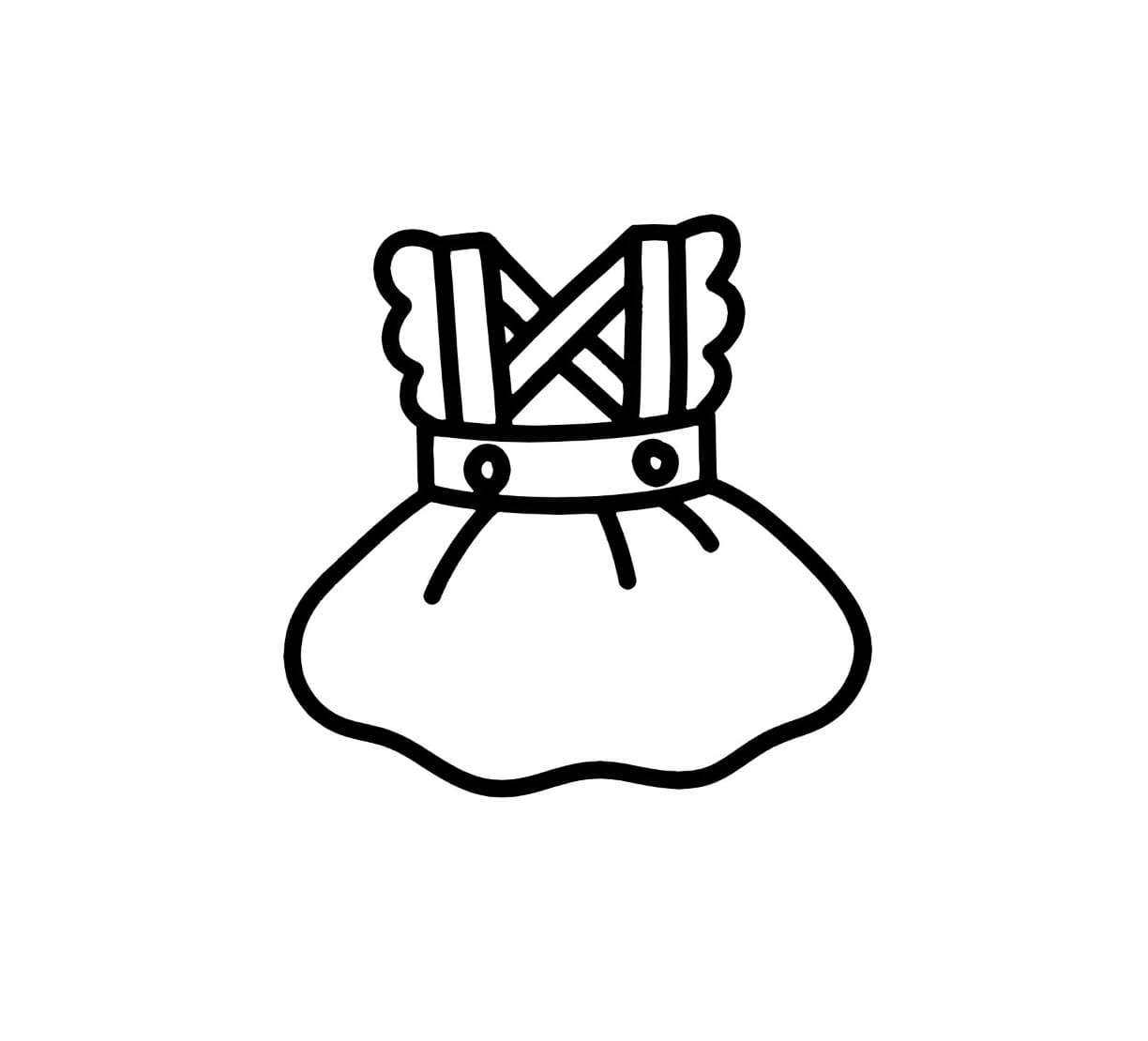spaghetti strap dress coloring pictures