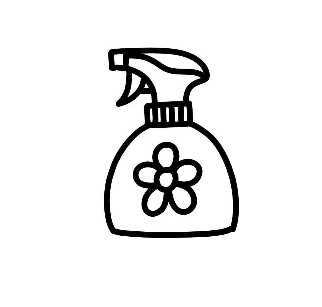 spray bottle coloring pictures