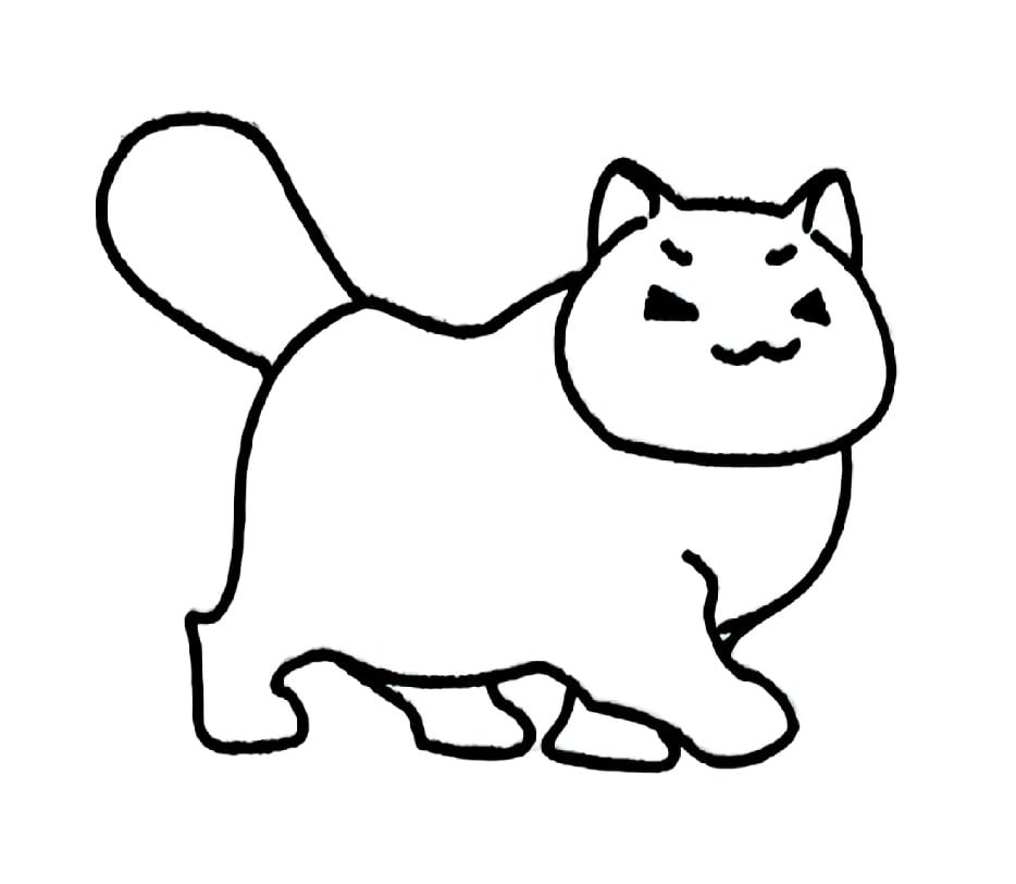 strong cat coloring pictures