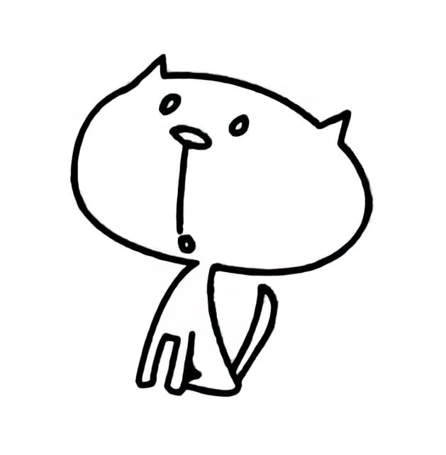 surprised cat coloring pictures