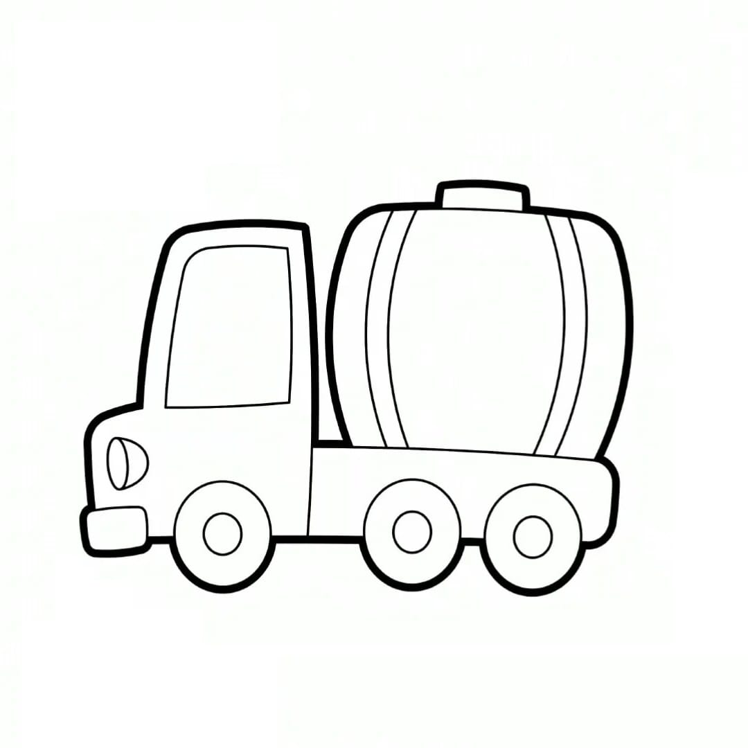 tanker truck coloring pictures