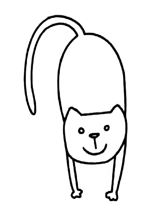 the cat that preys on its prey coloring pictures