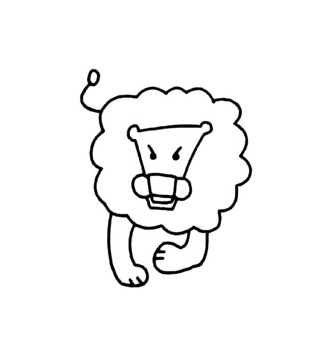the lion that came running coloring pictures