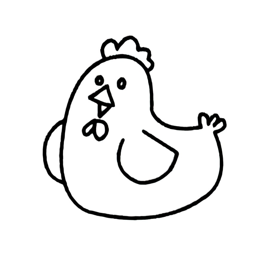 the lying hen coloring pictures
