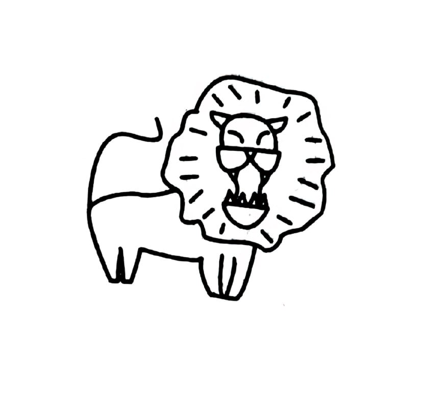 the roaring lion coloring pictures